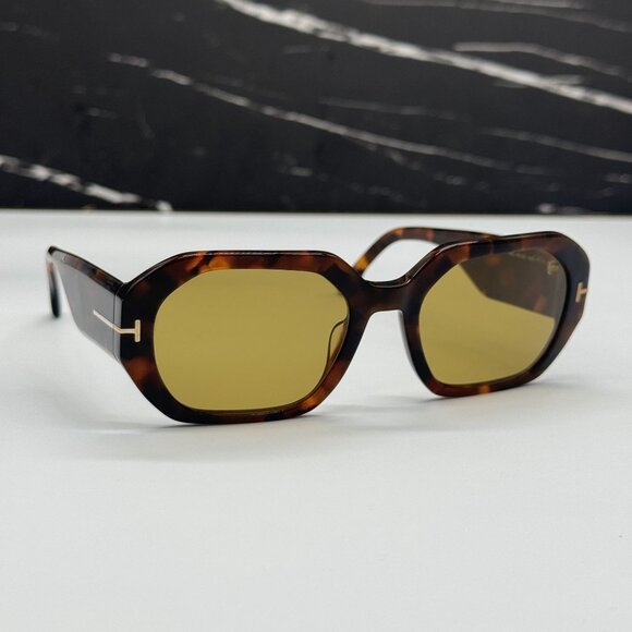 NEW TOM FORD VERONIQUE-02 TF917 55E HAVANA WOMEN SUNGLASSES TOM FORD FT0917/S main image 5
